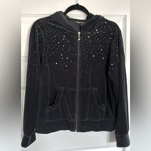 Black Velour Sequin Jacket